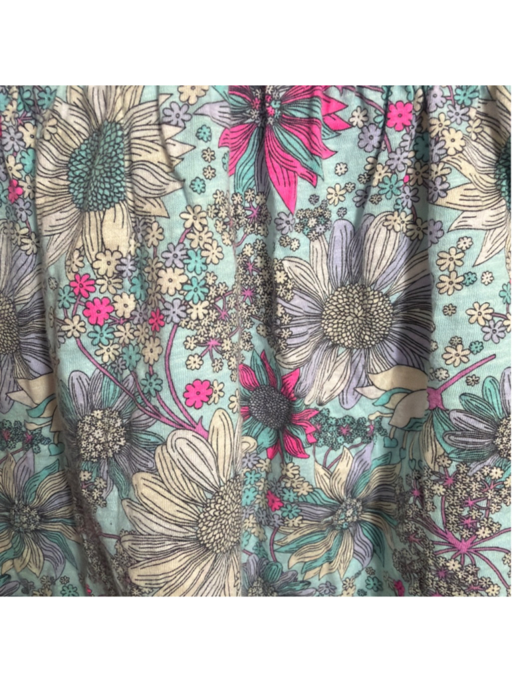 Girls OshKosh B'gosh Casual Summer Dress Size 5 Blue Pink Floral - Picture 2 of 5